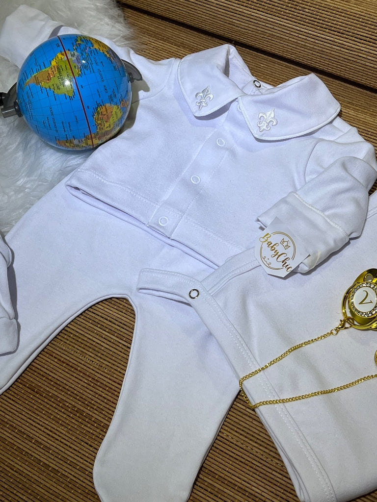 Kit saída maternidade Raian em fio egípcio