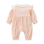 Saída Maternidade Gola Floral + Chapéu