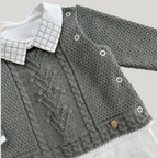 Kit Saída Maternidade 2 Peças Tricot Nature Green