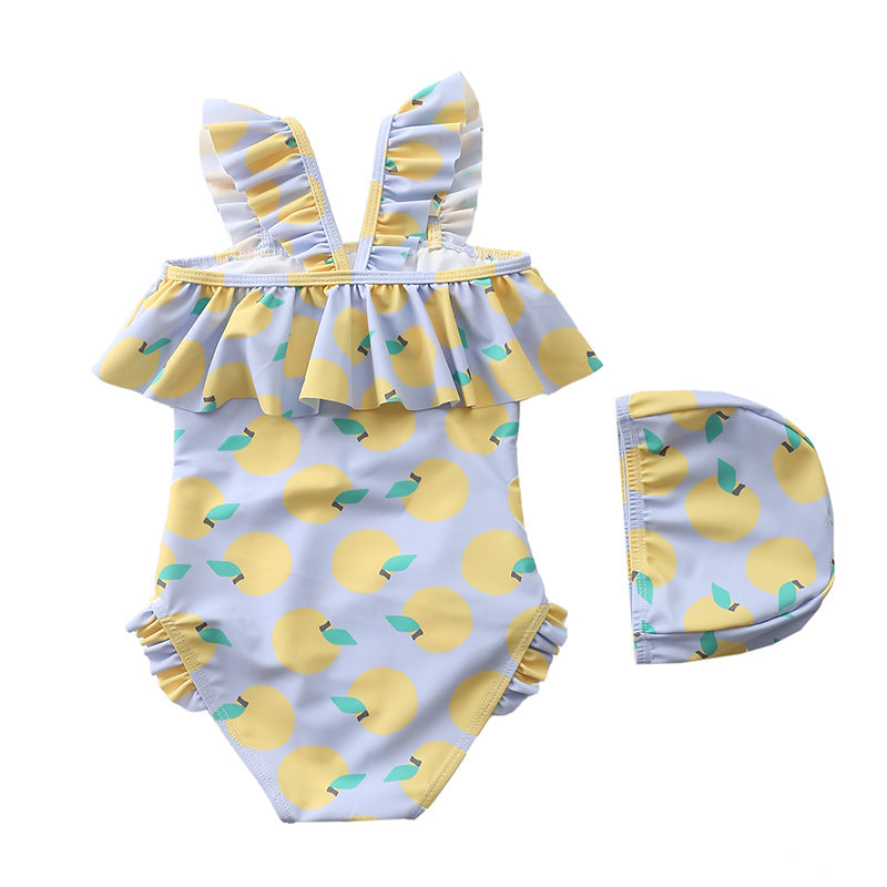 Maiô Infantil Frutinhas + Chapéu