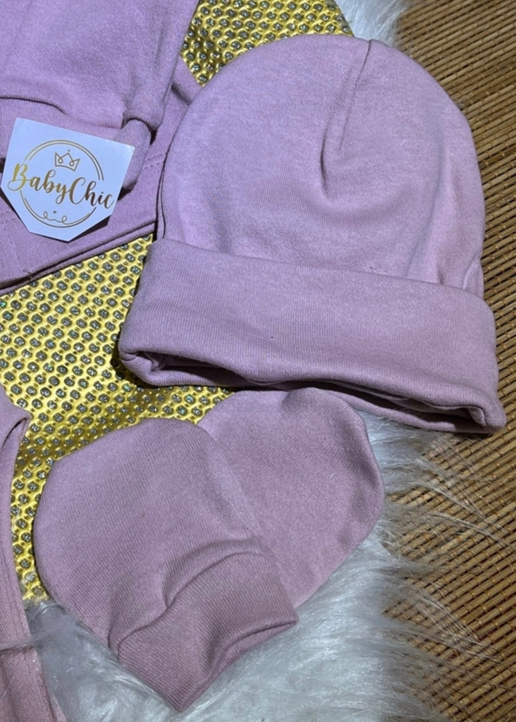 Kit touca e luvas em fio egípcio hipoalergênicos