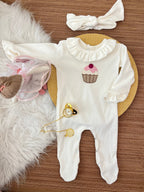 Macacão Cap Cup em fio egípcio