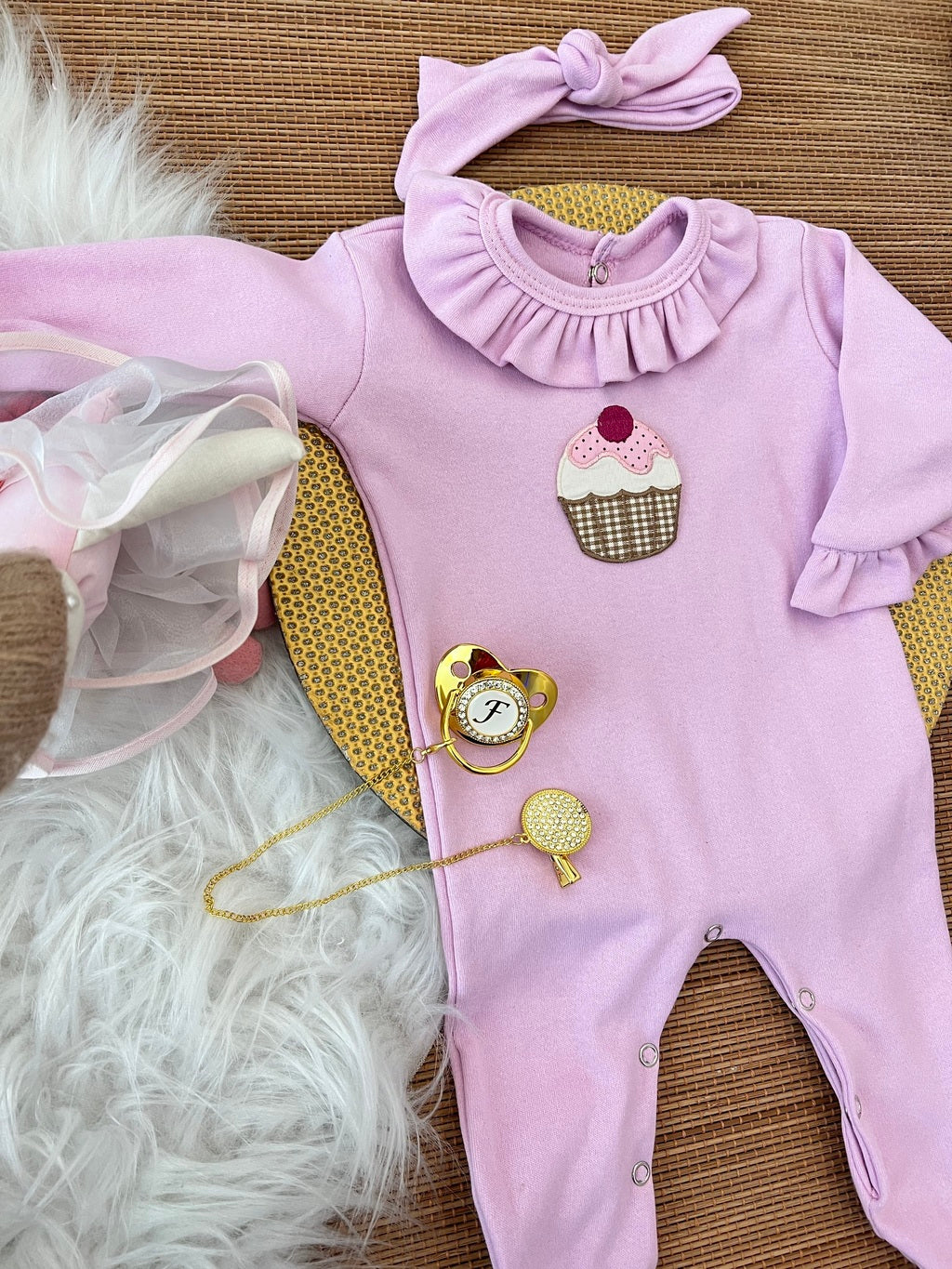 Macacão cap cup em fio egípcio