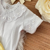 Pérolas c/shortinho amarelo