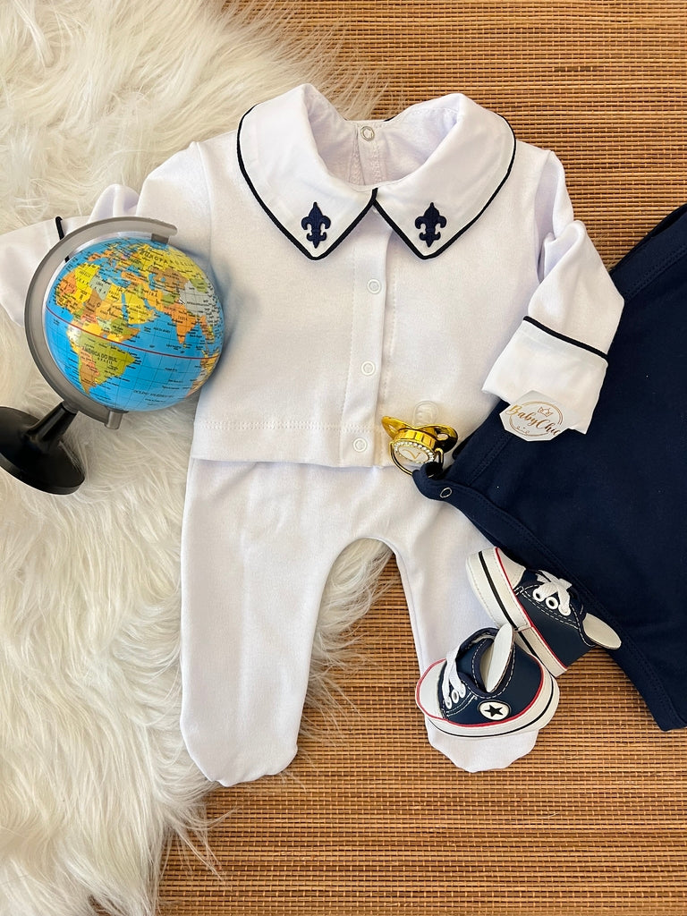 Kit saída maternidade Raian em fio egípcio