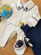 Kit saída maternidade Raian em fio egípcio