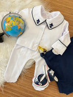 Kit saída maternidade Raian em fio egípcio