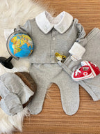 Kit saída maternidade Raian em fio egípcio