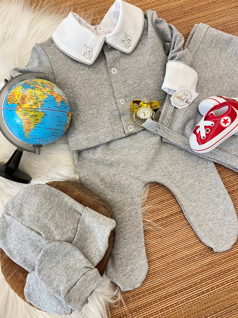 Kit saída maternidade Raian em fio egípcio