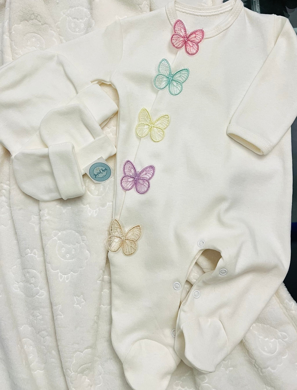 Saída maternidade borboleta