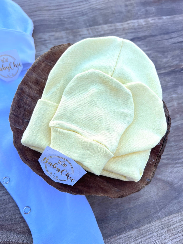 Kit touca e luvas em fio egípcio hipoalergênicos