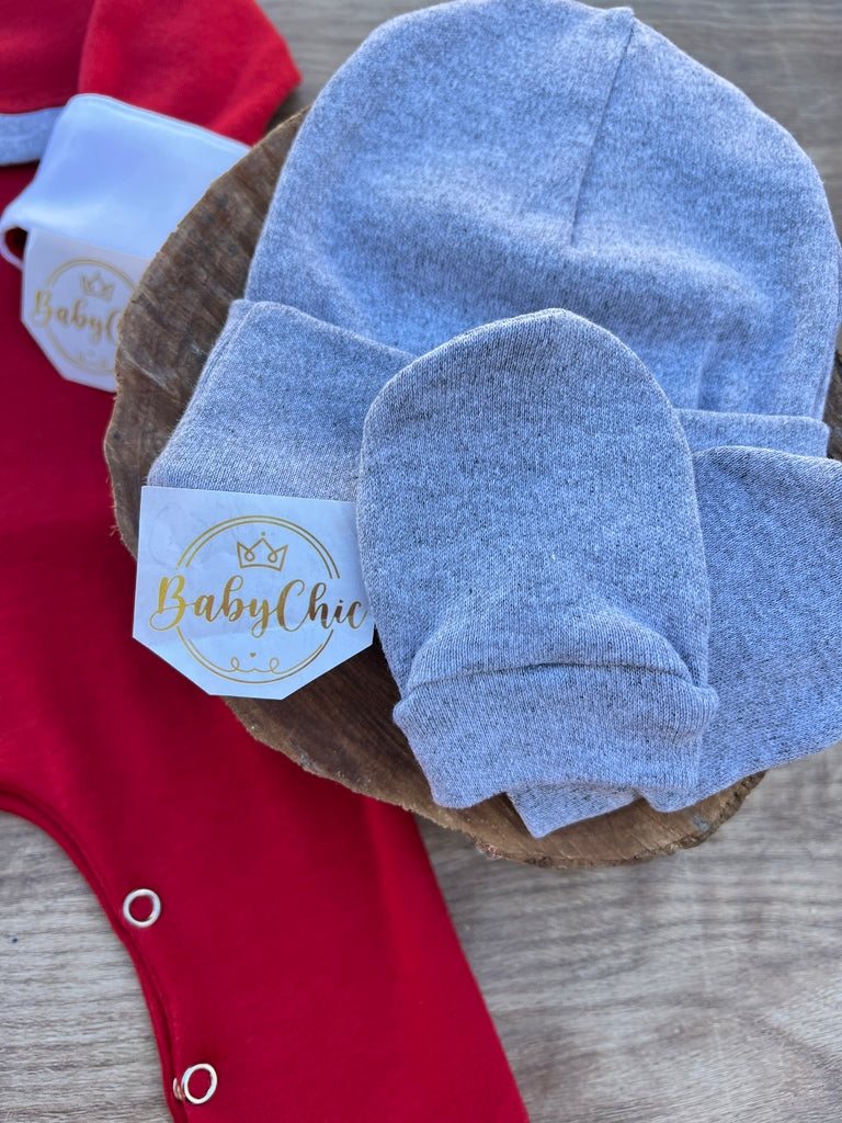 Kit touca e luvas em fio egípcio hipoalergênicos