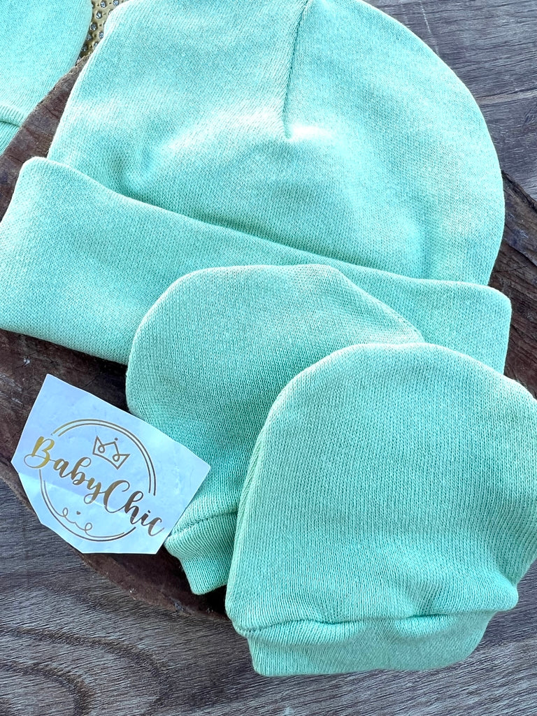 Kit touca e luvas em fio egípcio hipoalergênicos