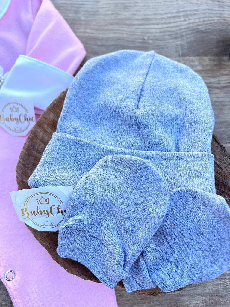 Kit touca e luvas em fio egípcio hipoalergênicos