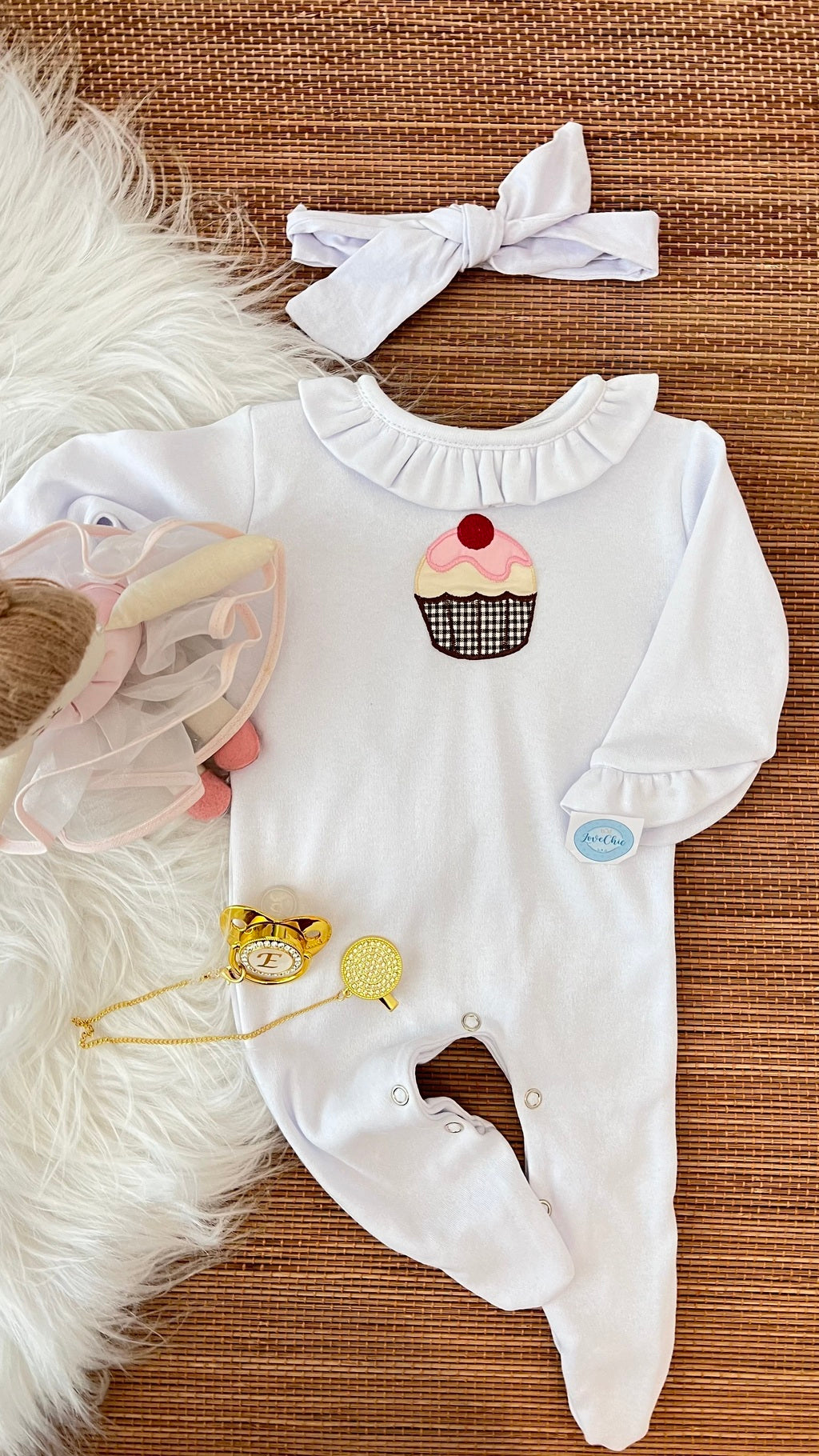 Macacão cap cup em fio egípcio