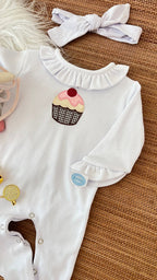 Macacão cap cup em fio egípcio