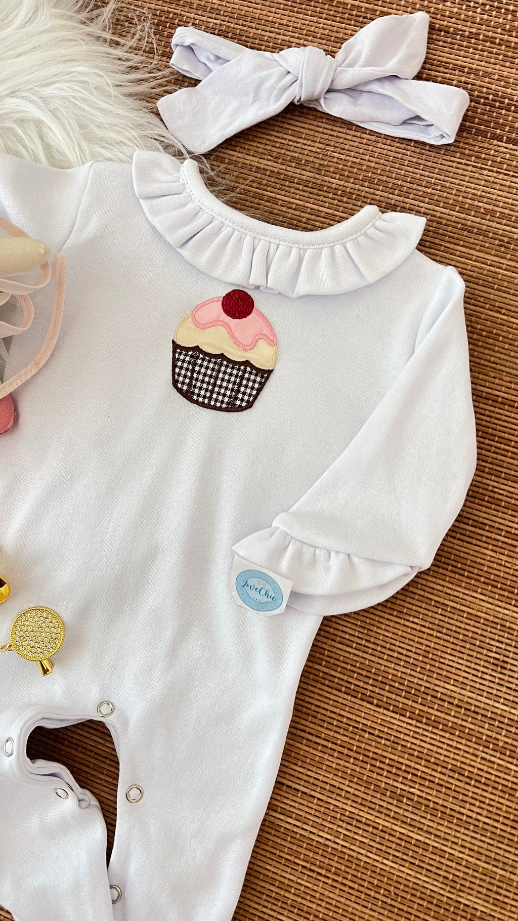 Macacão cap cup em fio egípcio