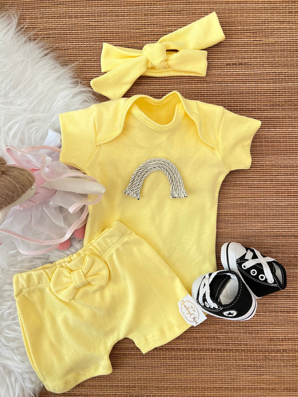 Kit basiquinho menina em fio egípcio