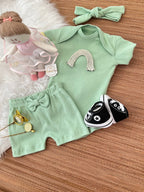 Kit basiquinho menina em fio egípcio