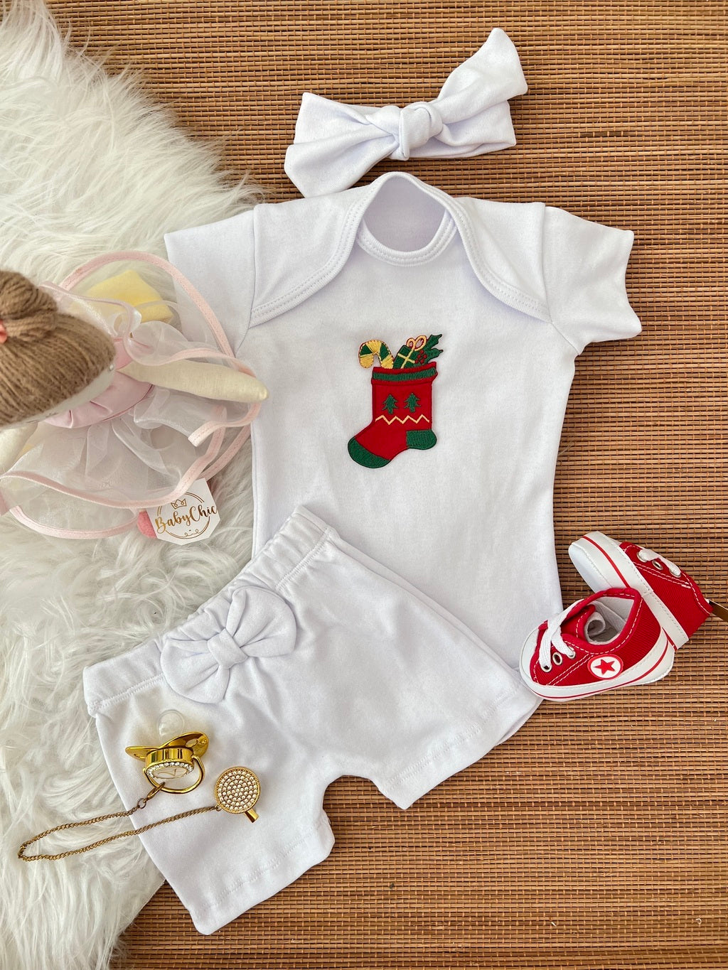 Kit basiquinho menina em fio egípcio