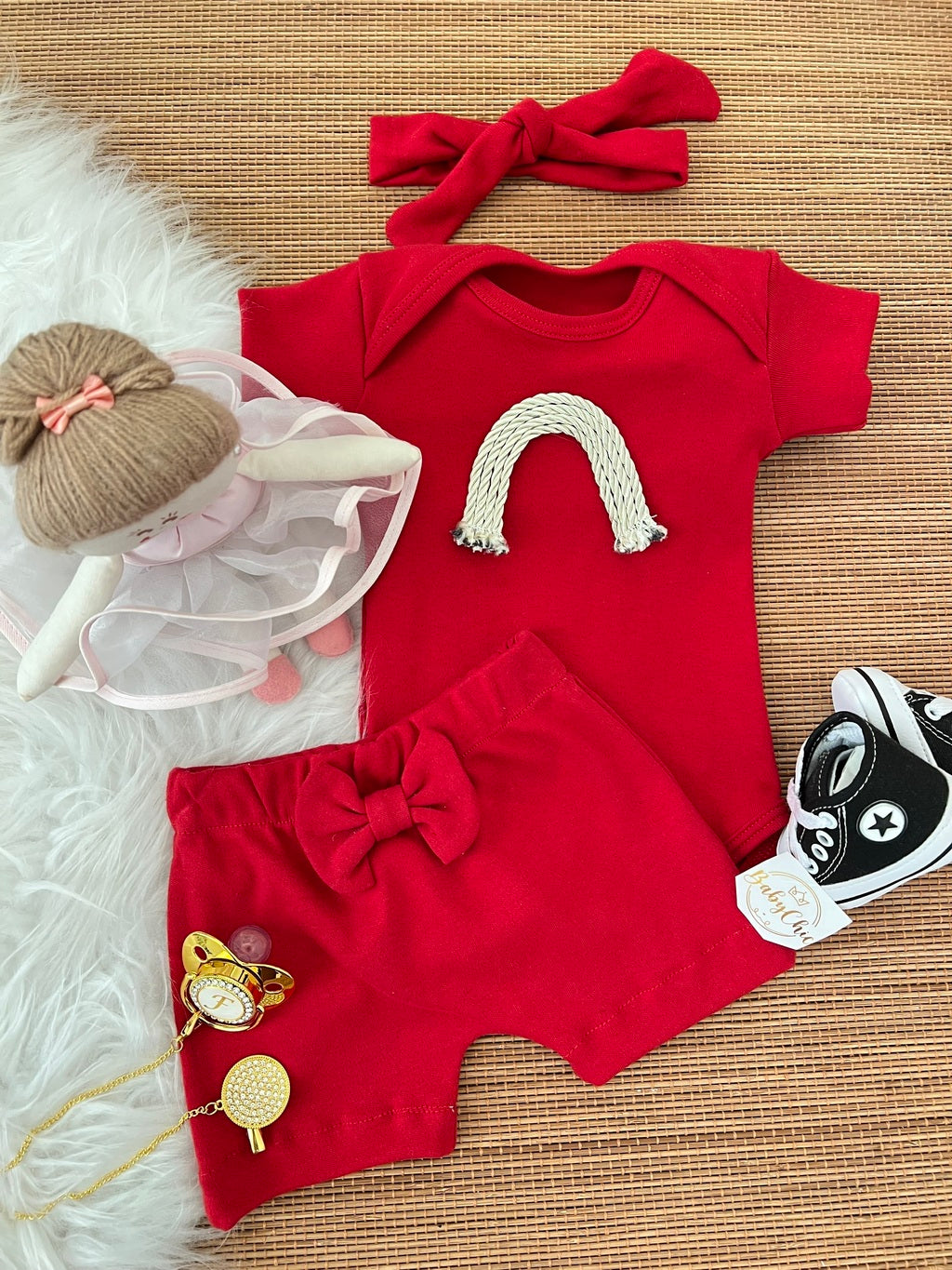 Kit basiquinho menina em fio egípcio