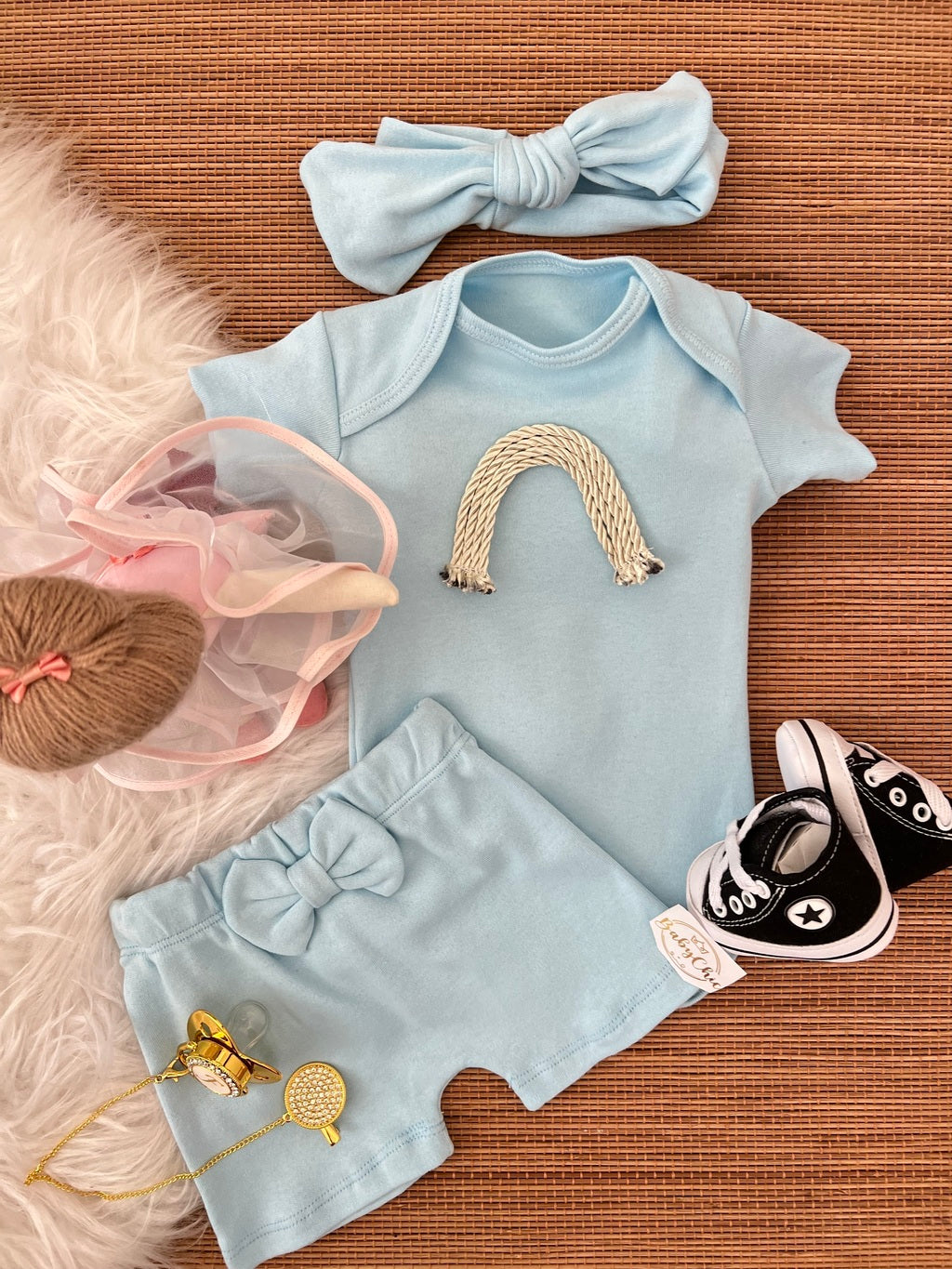 Kit basiquinho menina em fio egípcio