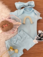 Kit basiquinho menina em fio egípcio