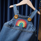 Jardineira Infantil Feminina Arco-Íris