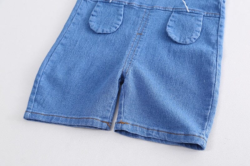 Jardineira Infantil Ursinho e Camiseta