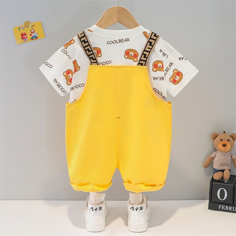 Jardineira Infantil Urso Legal