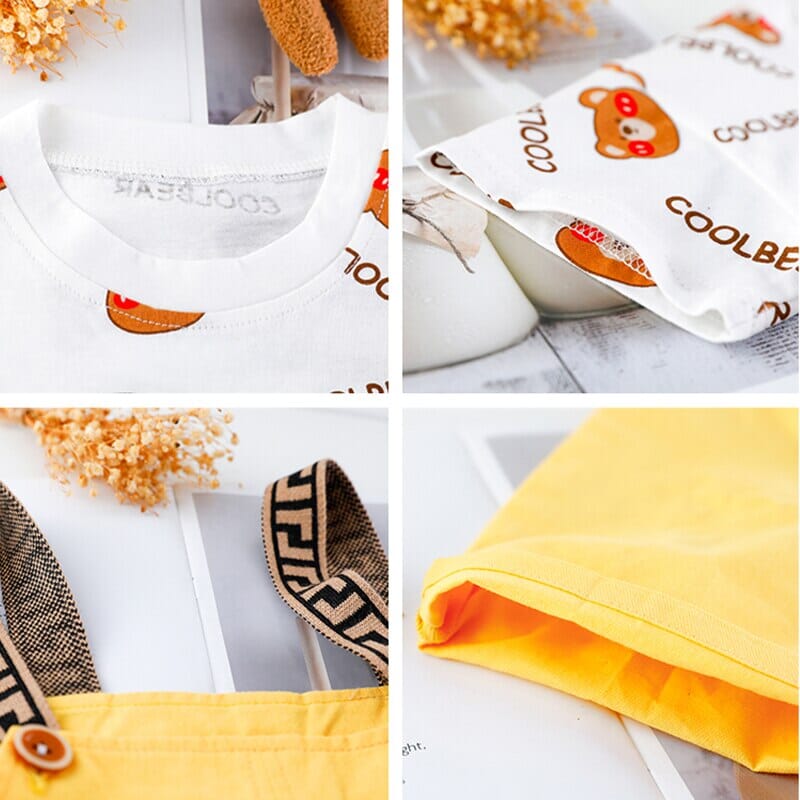 Jardineira Infantil Urso Legal