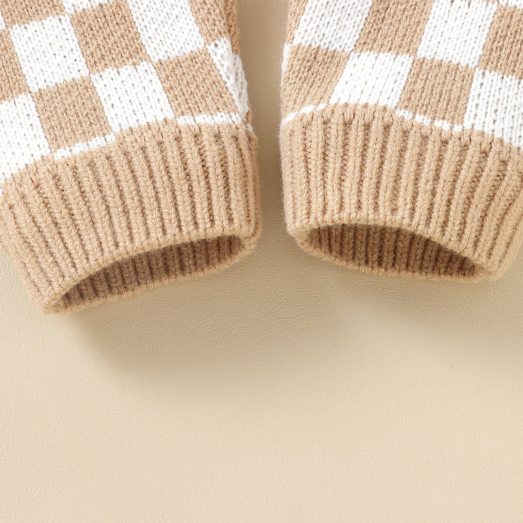 Jardineira Infantil Xadrez Bolsinho