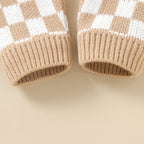 Jardineira Infantil Xadrez Bolsinho